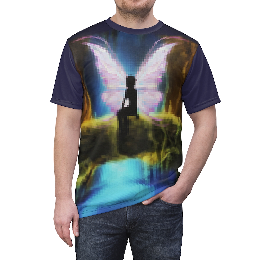 Pixel Forest Fairy All Over Cut & Sew Tee - Image 5