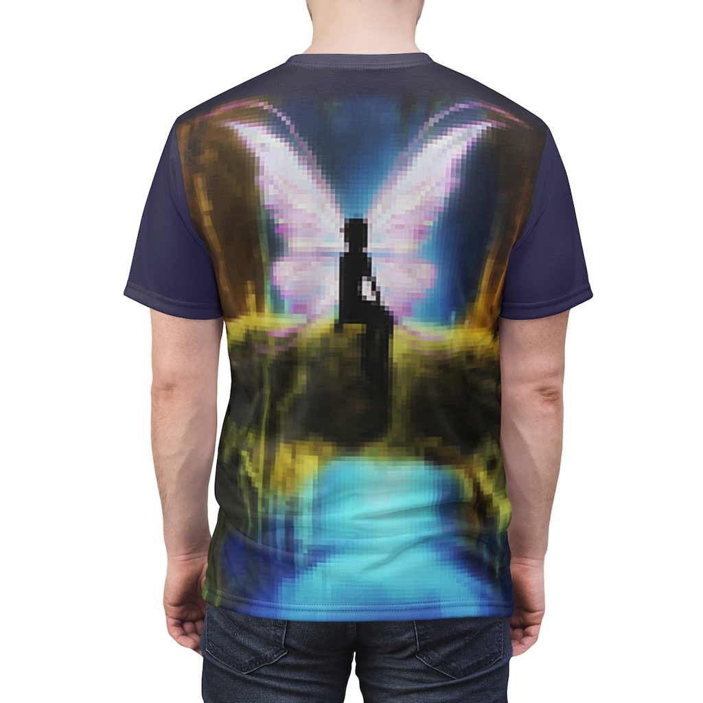 Pixel Forest Fairy All Over Cut & Sew Tee - Image 6