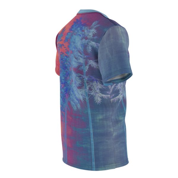 Blue Orange Trippy Trees All Over Cut & Sew Tee - Image 3