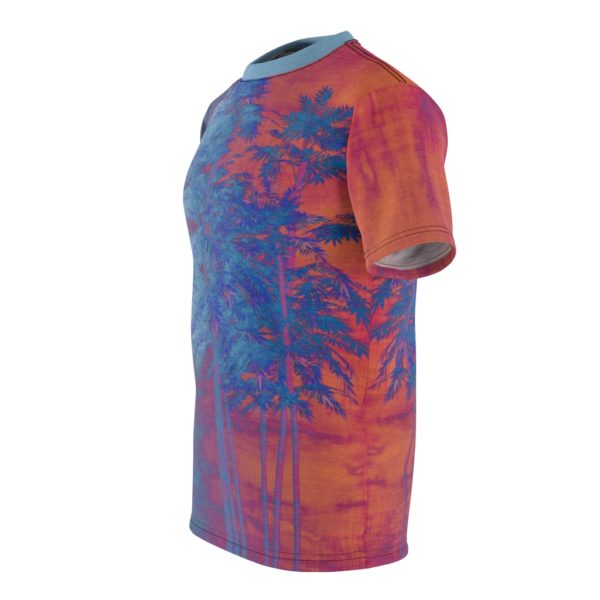 Blue Orange Trippy Trees All Over Cut & Sew Tee - Image 4
