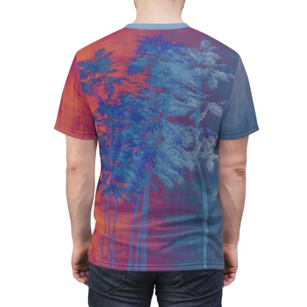 Blue Orange Trippy Trees All Over Cut & Sew Tee - Image 6