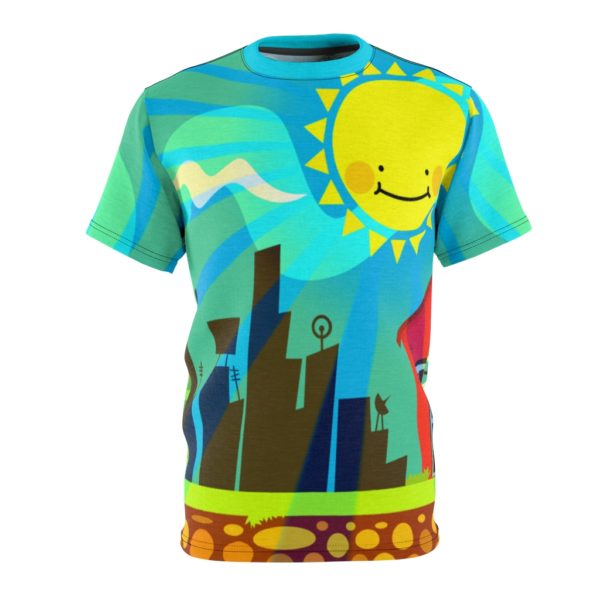 Kawaii Happy Sun All Over Cut & Sew Tee