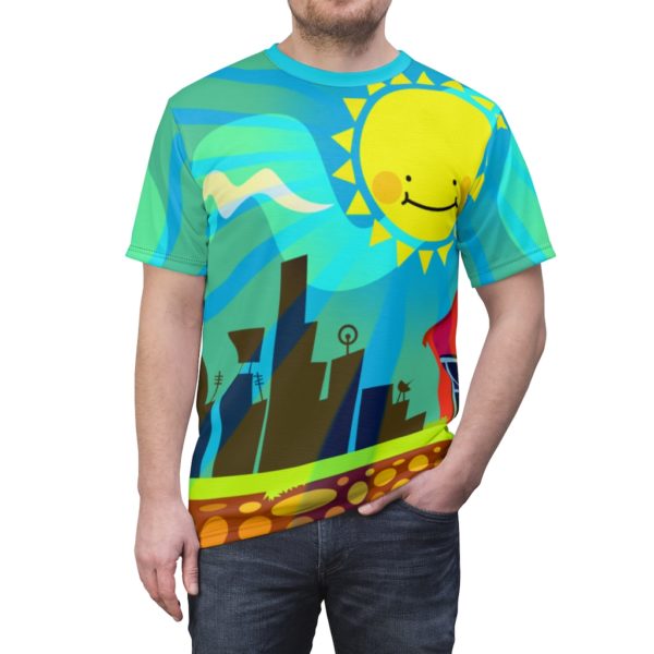 Kawaii Happy Sun All Over Cut & Sew Tee - Image 5
