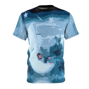 Pixel Moon Boy All Over Cut & Sew Tee
