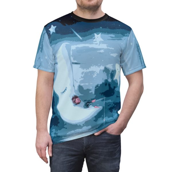 Pixel Moon Boy All Over Cut & Sew Tee - Image 5