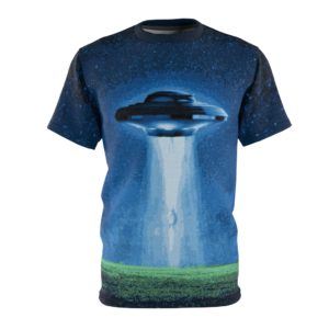 All Over Alien Abduction Pixel Cut & Sew Tee