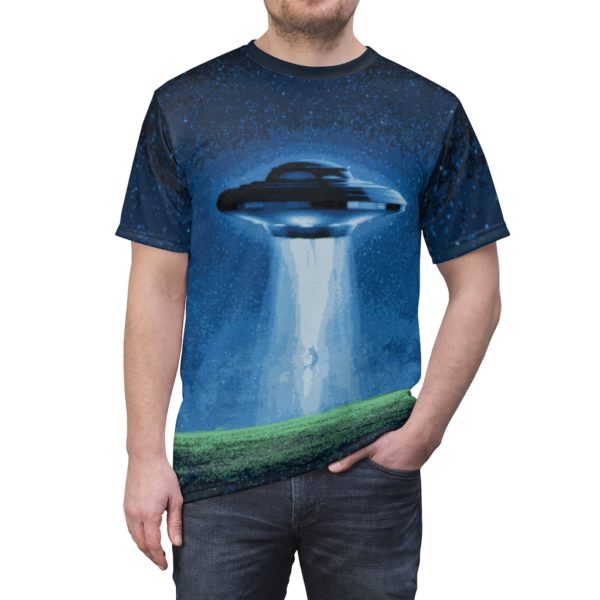 All Over Alien Abduction Pixel Cut & Sew Tee - Image 5