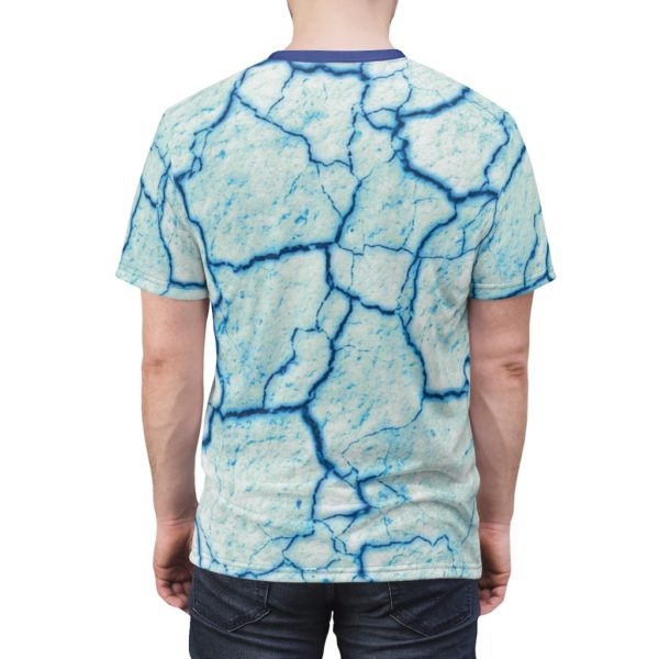 Pixel Guitar Blue Fire Cut & Sewn HD Tee Shirt - Image 6