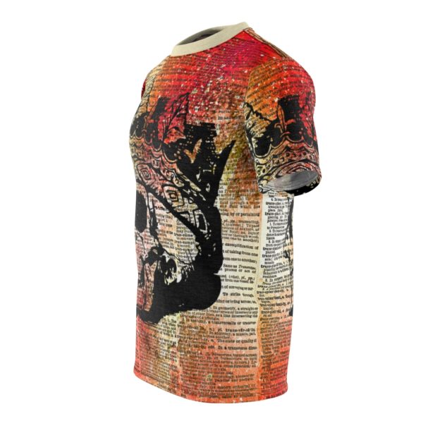 Skull and Crown Dictionary All Over Cut & Sew Tee - Image 4