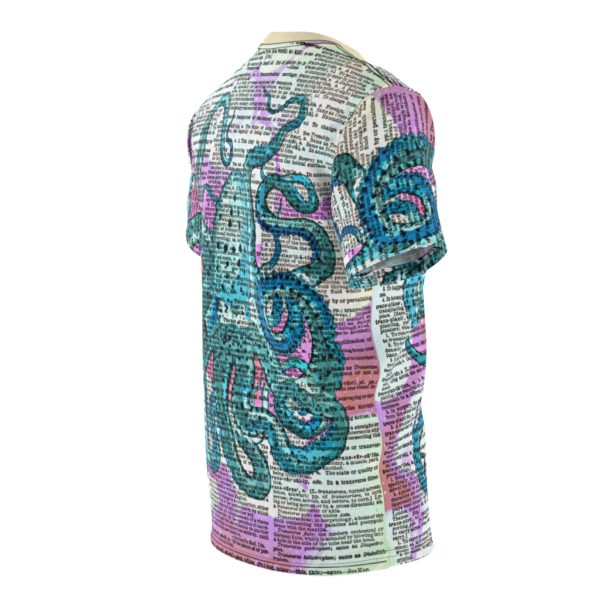 Blue and Pink Octopus Dictionary All Over Cut & Sew Tee - Image 3