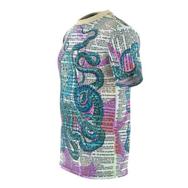 Blue and Pink Octopus Dictionary All Over Cut & Sew Tee - Image 4