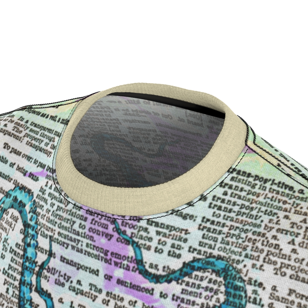 Blue and Pink Octopus Dictionary All Over Cut & Sew Tee - Image 7