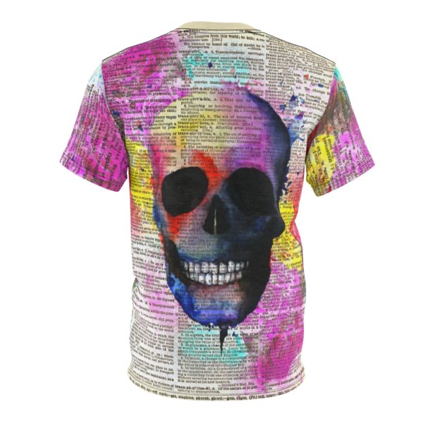 Colorful Skull Dictionary All Over Cut & Sew Tee - Image 2