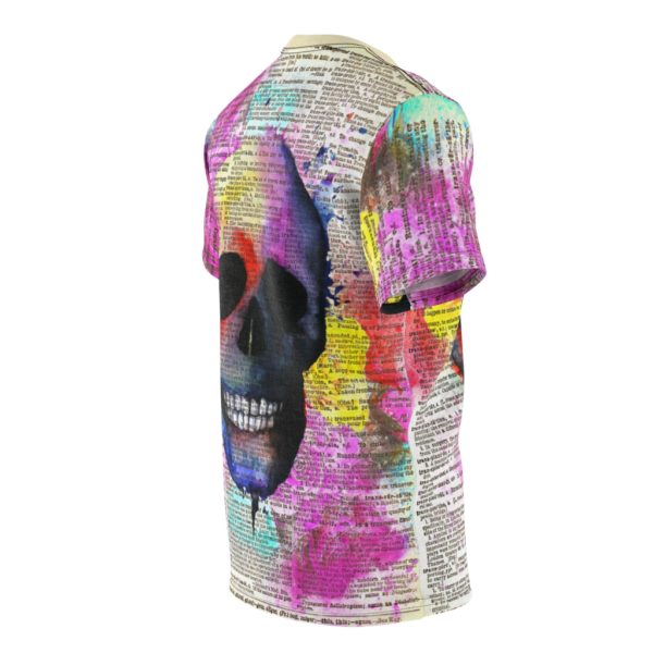 Colorful Skull Dictionary All Over Cut & Sew Tee - Image 3