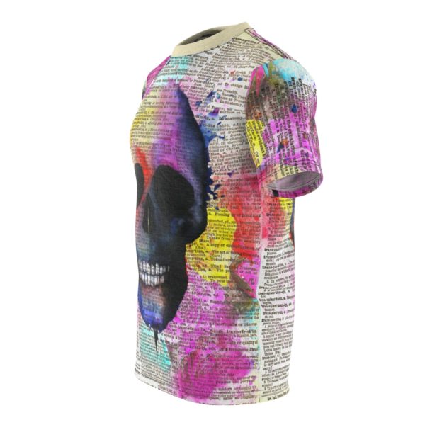 Colorful Skull Dictionary All Over Cut & Sew Tee - Image 4