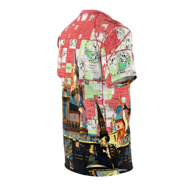 Cinderella Castle Anaheim Map All Over Cut & Sew Tee - Image 3