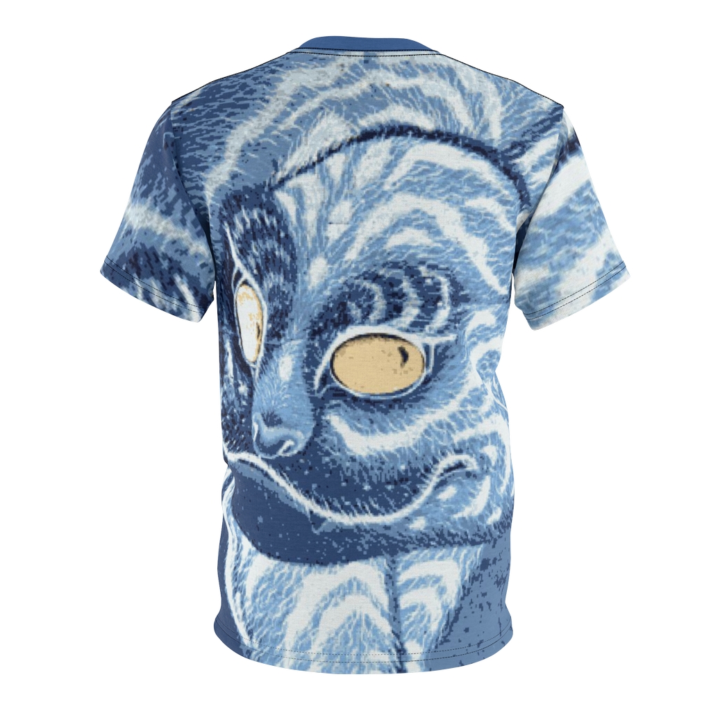 Ancient Japanese Cat Pixel Art Tee Shirt - Image 9