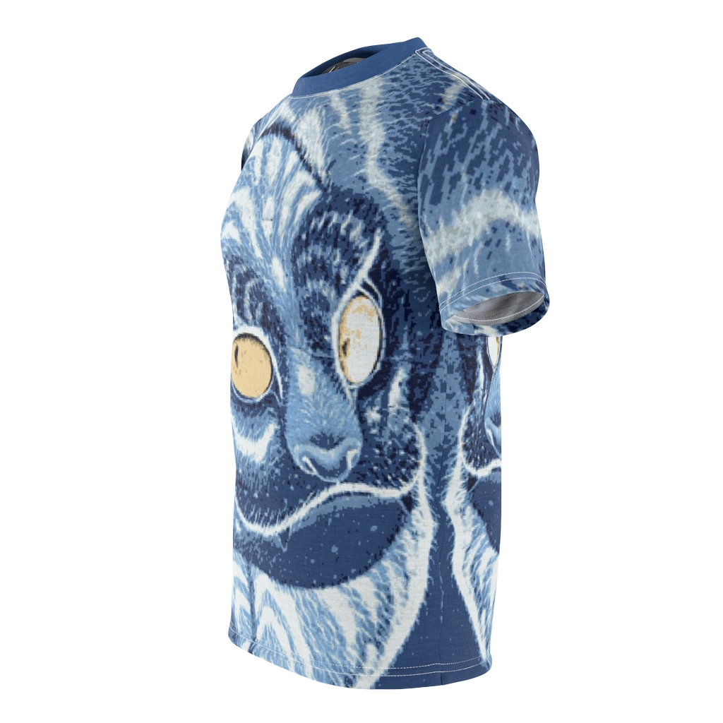 Ancient Japanese Cat Pixel Art Tee Shirt - Image 4