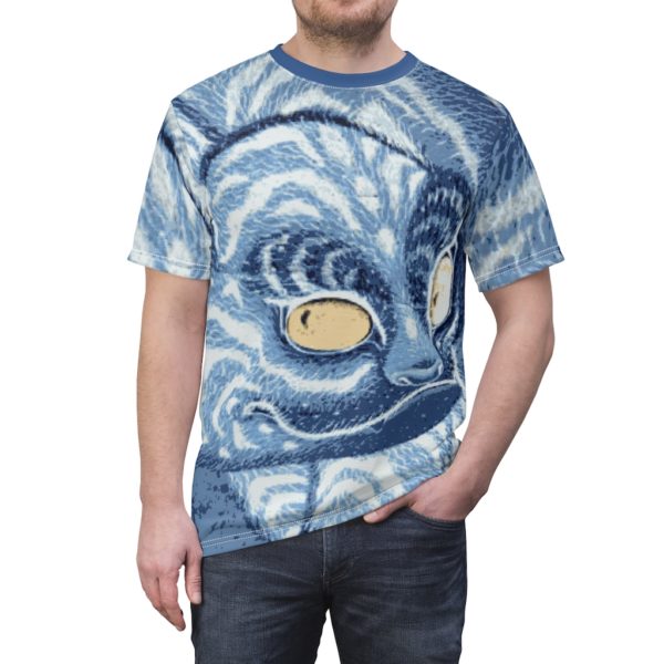 Ancient Japanese Cat Pixel Art Tee Shirt - Image 5