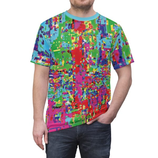 Pixel Splash - All Over Cut & Sewn HD Gamer Shirt - Image 5