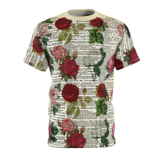 Vintage Rose Dictionary All Over Cut & Sew Tee