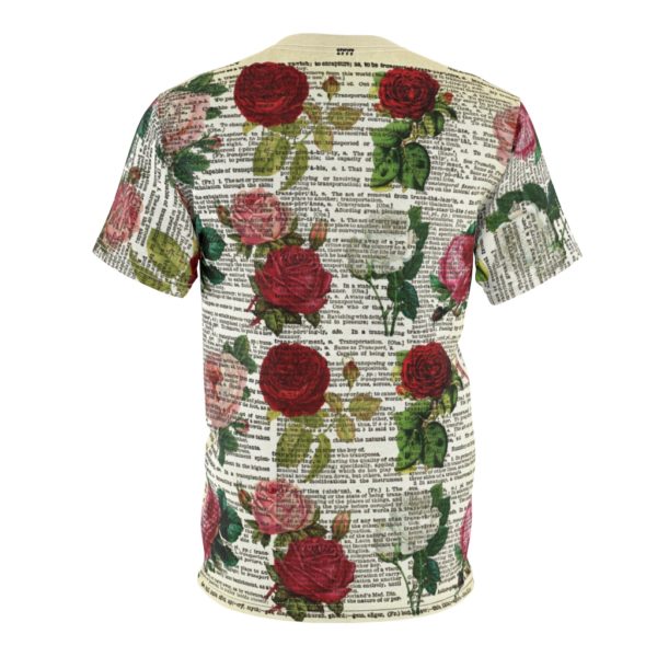 Vintage Rose Dictionary All Over Cut & Sew Tee - Image 2