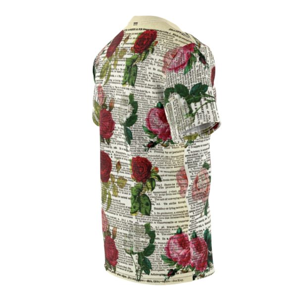Vintage Rose Dictionary All Over Cut & Sew Tee - Image 3