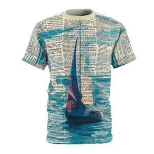 Sailboat Dictionary All Over Cut & Sew Tee