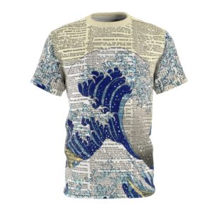 Japanese Wave Dictionary All Over Cut & Sew Tee