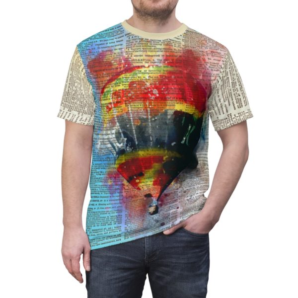 Hot Air Balloon Dictionary All Over Cut & Sew Tee - Image 5