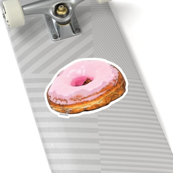 Kiss-Cut Pink Donut Sticker - Image 2
